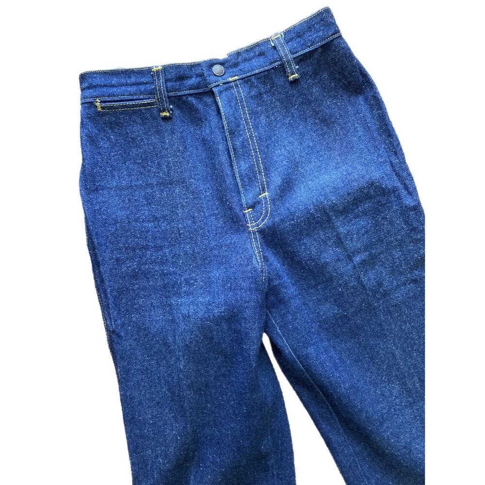 Vintage 70s 80s Action West High Rise Bootcut Cowgirl Rodeo Embroidered Jeans 25 - Picture 3 of 10